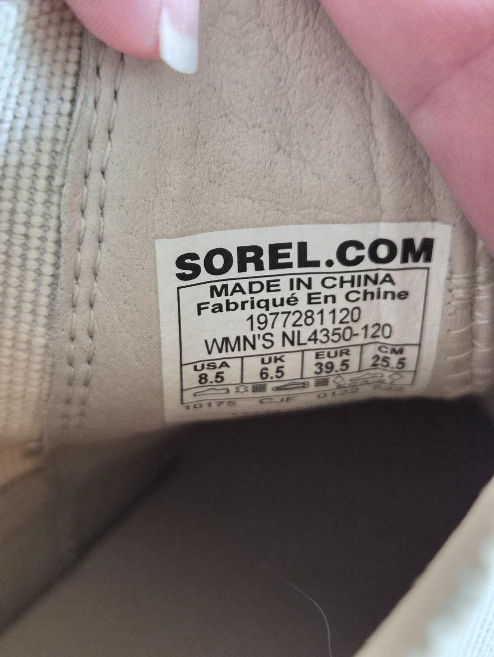 Sorel Brex White Chelsea Natural Pink Waterproof Chunky Heel Boots Size 8.5 - Picture 8 of 16